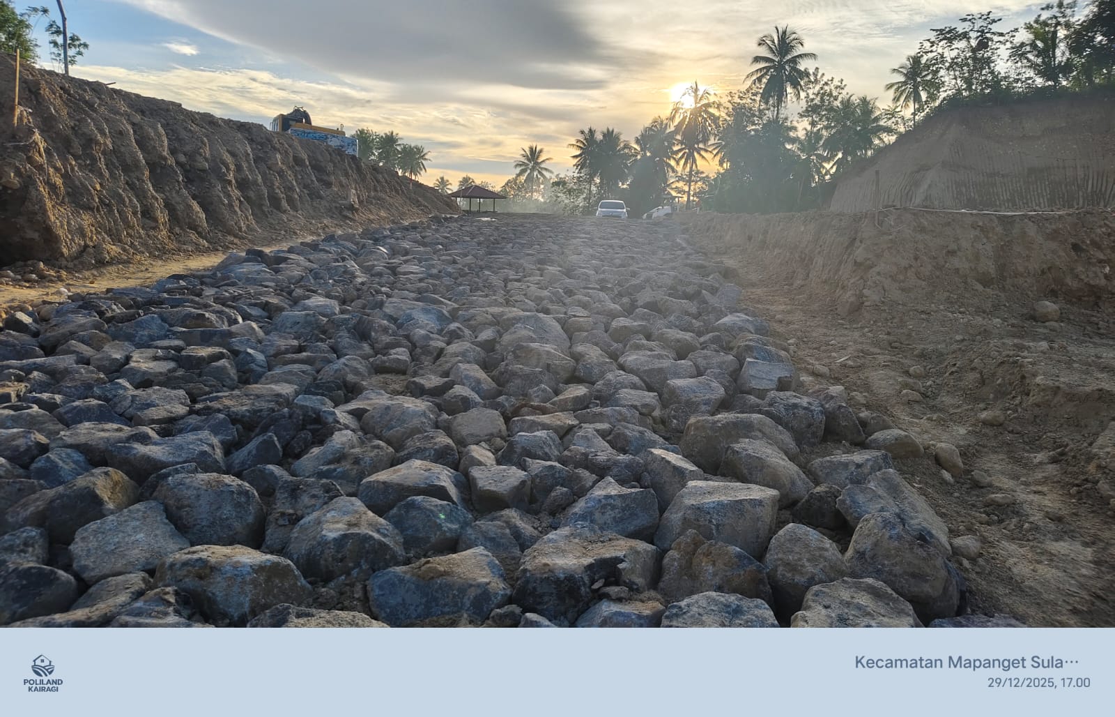 Akses jalan Poliland Kairagi